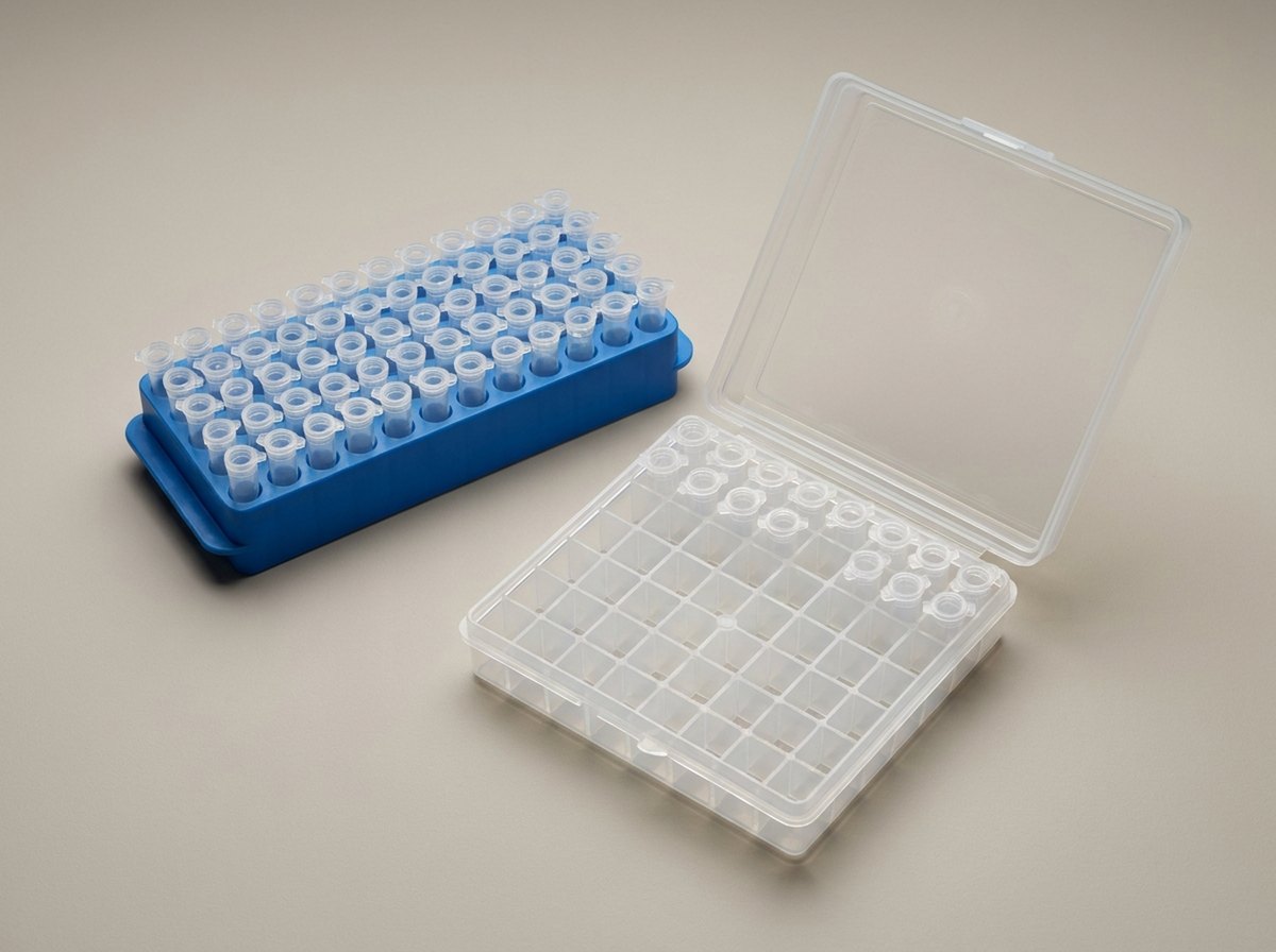Racks & Storage — Tube racks, freezer boxes, transport cases