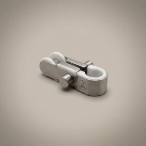 Burette Clamp, Double — single, steel/PTFE