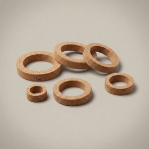 Cork Rings, Assorted — 6 rings, cork