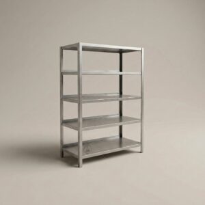 Cryogenic Storage Rack, 5-Tier — single rack, stainless steel