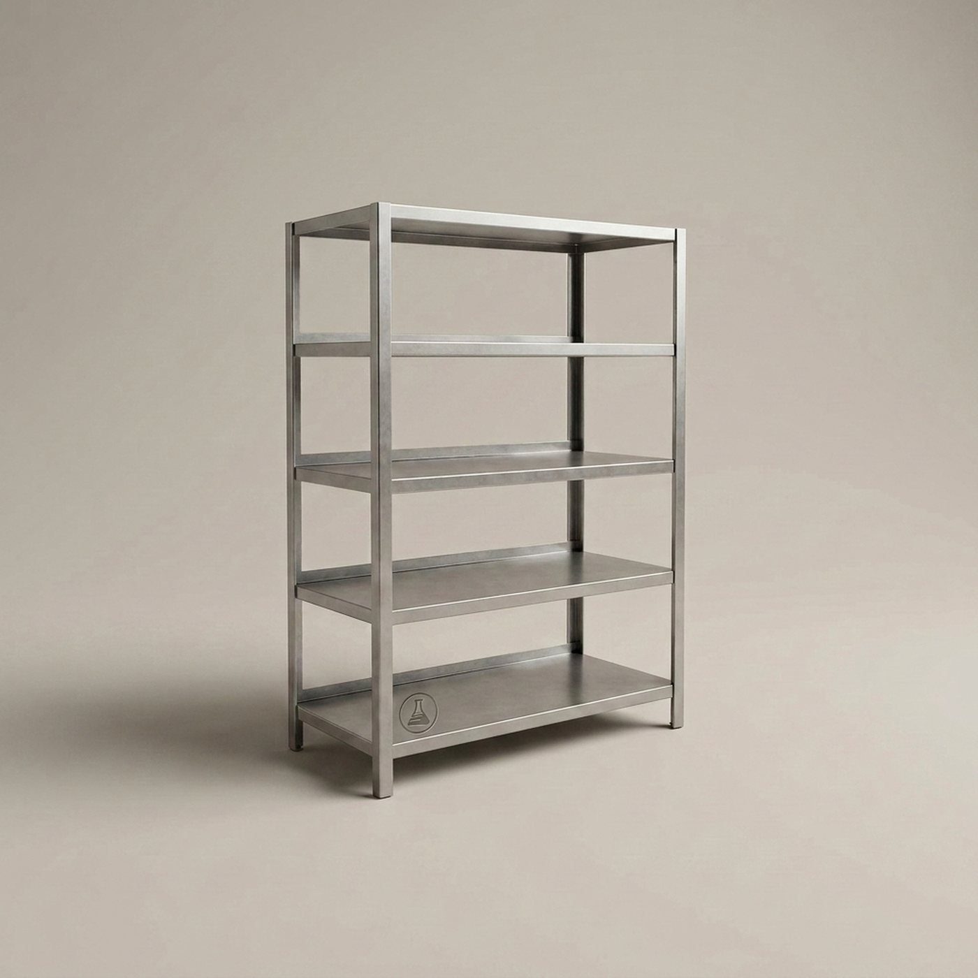 Cryogenic Storage Rack, 5-Tier — single rack, stainless steel