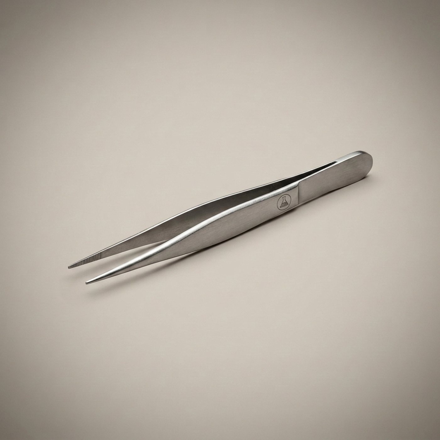 Forceps, Fine Point, 4.5 in — single, stainless steel