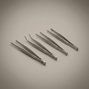 Forceps Set, 4-Piece — 4 pieces, stainless steel
