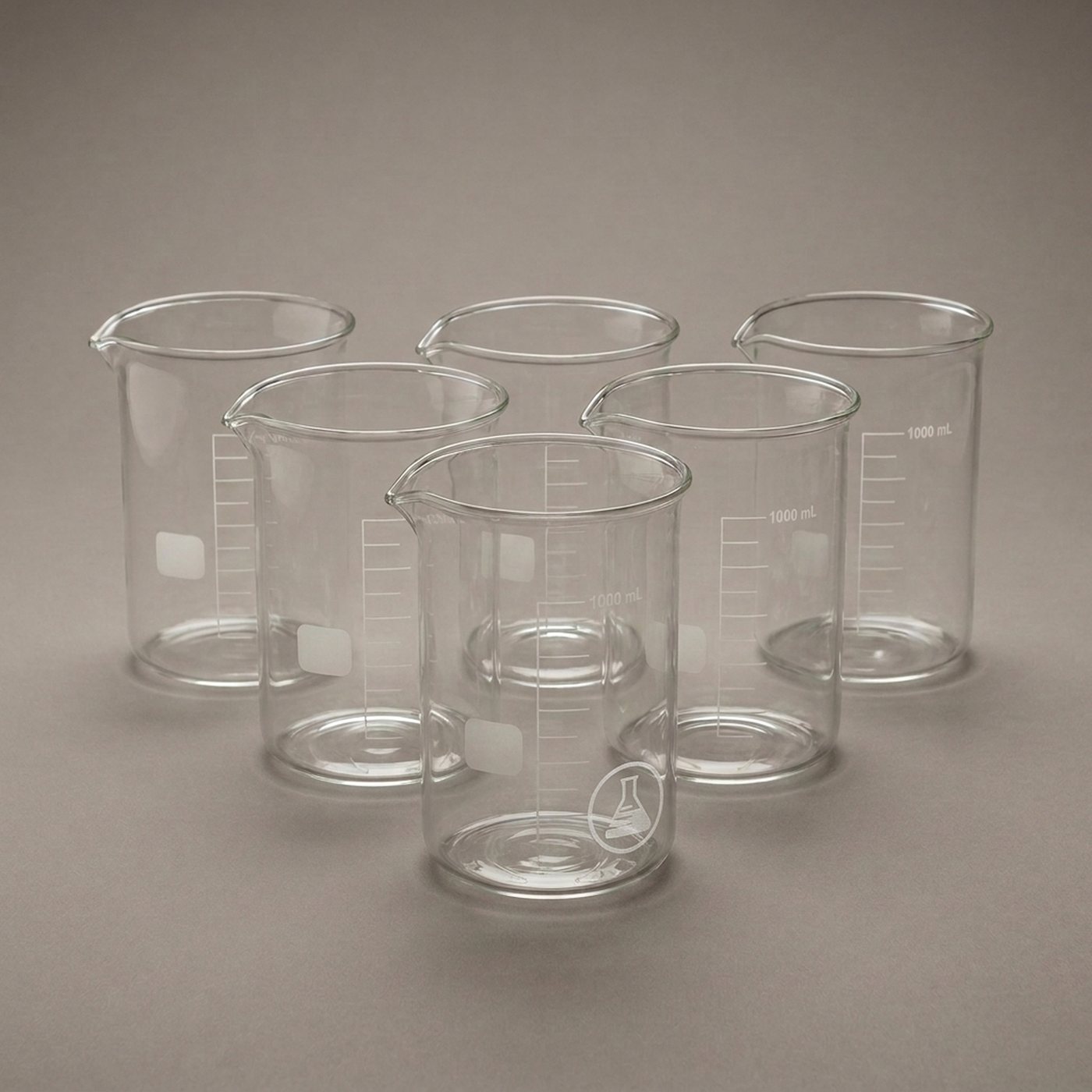 Griffin Beakers, 1000 mL — 6 per pack, borosilicate glass