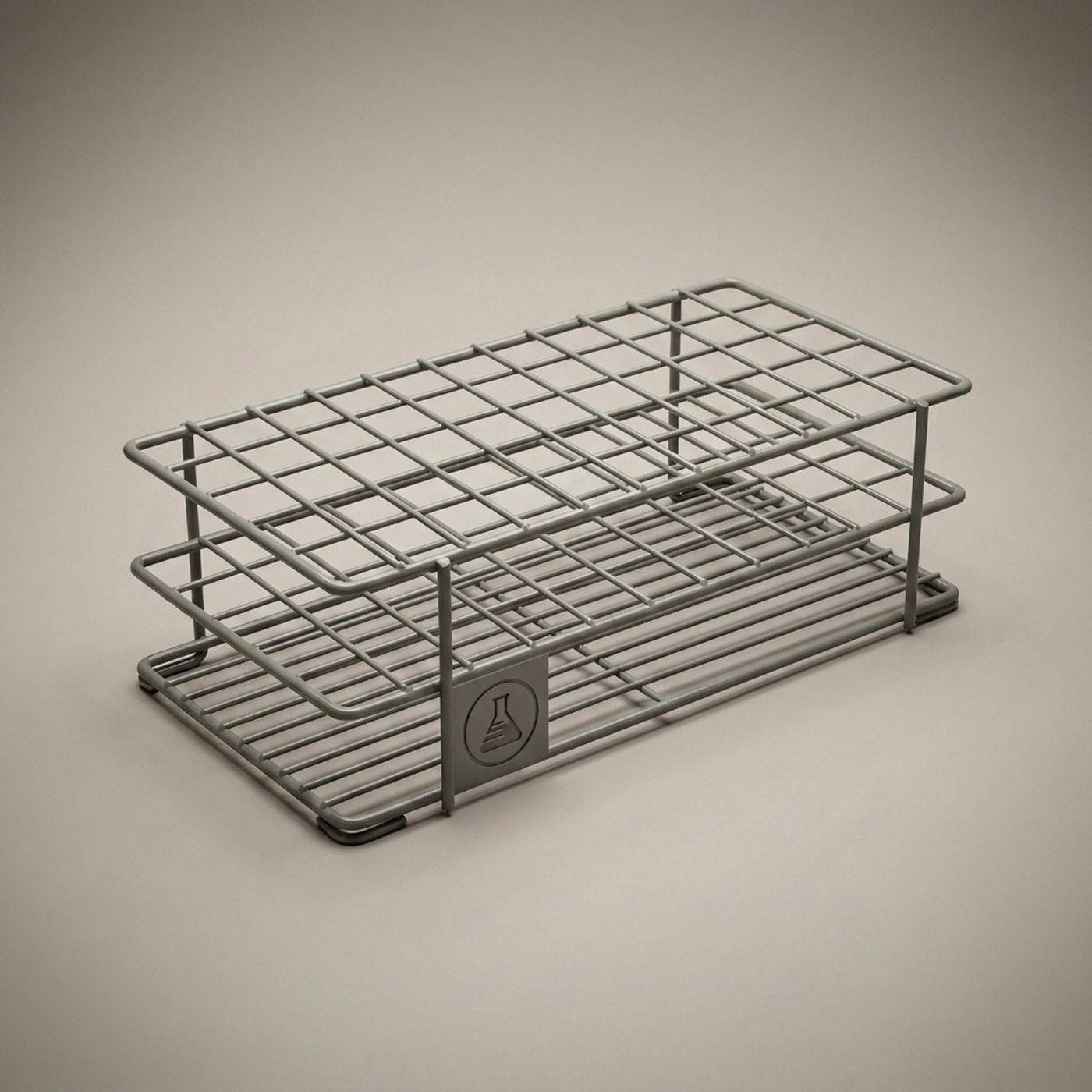 Test Tube Rack, 60-Place, Wire — single rack, epoxy-coated steel