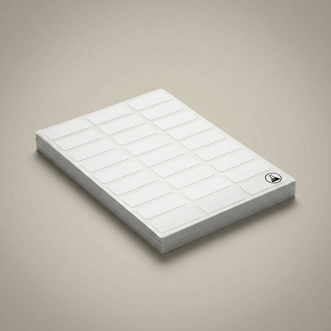 Tube Label Sheets, Laser — 50 sheets, polyester
