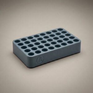 Vial Rack, 40-Place, 20 mm — single rack, polypropylene
